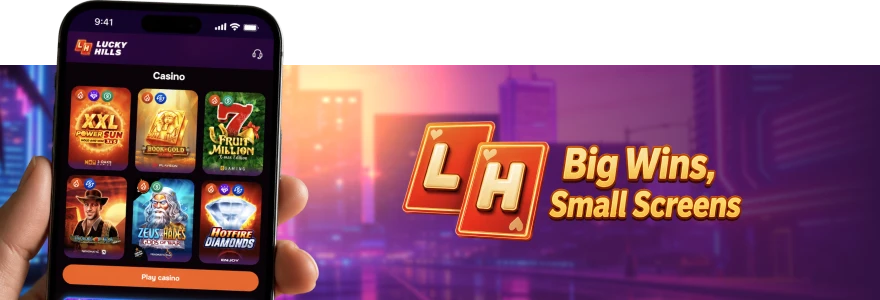 LuckyHills Casino app download