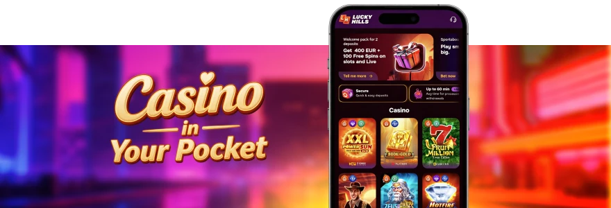 LuckyHills Casino mobile version